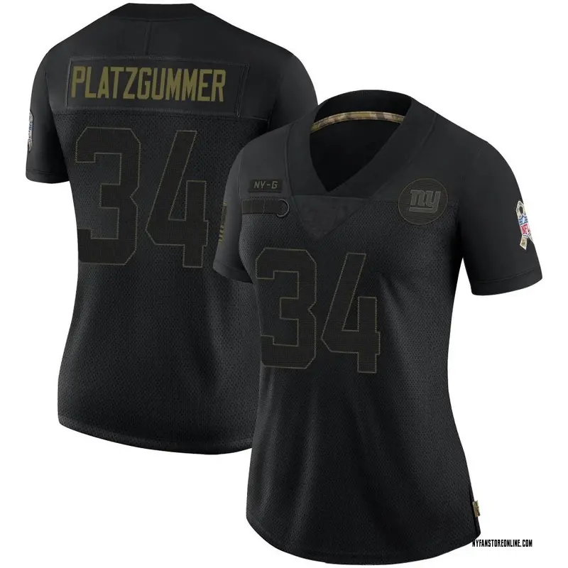 Men's Nike Sandro Platzgummer Royal New York Giants Game Player Jersey